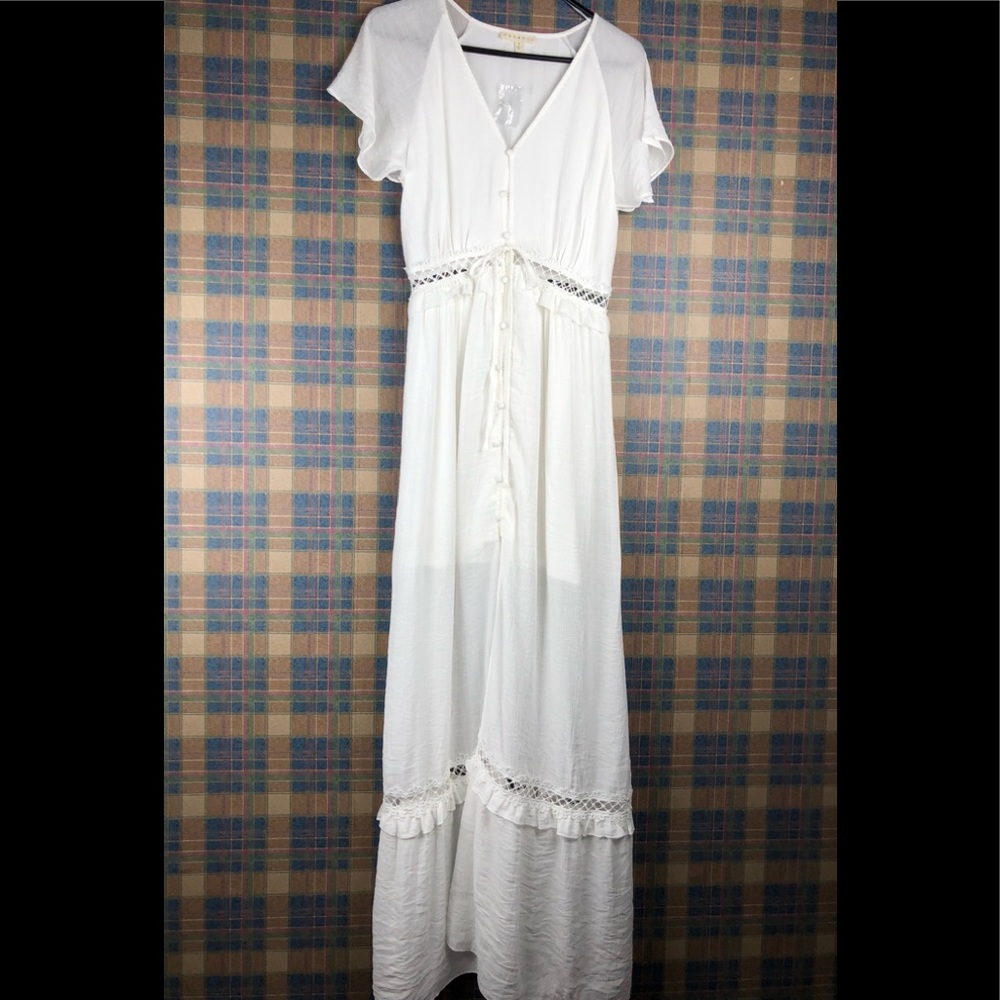 Flutter Sleeve Maxi Dress - Picture 2 of 6
